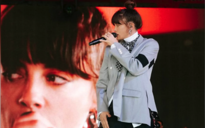 Indie singer Noga Erez performs at Coachella music festival on April 11, 2026 (Screenshot)